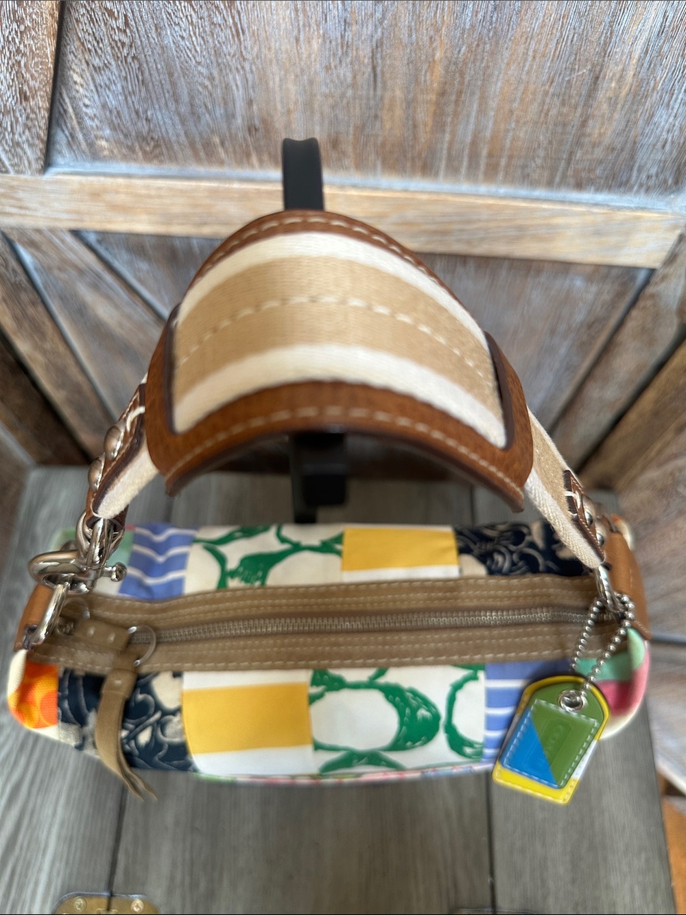 Coach Vintage Y2K Hamptons Hobo Patchwork Shoulder Bag Two Hangtags Style 10441 - Picture 6 of 16